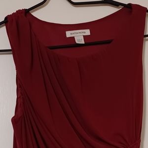 Sleeveless Maroon Dress by Boston Proper